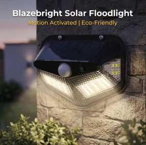 Solar Powered V-shape Batwing With Wide Horizontal Coverage PIR Flood Light SMD2835 LEDs IP44
