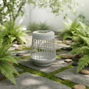 Solar Powered Waterproof Iron Lanterns with Battery Included IP44 Rated Outdoor Garden Decor for Hanging Porch and Table Use
