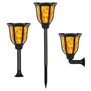 Solar RGB Colorful Landscape Lights Courtyard Wall Lights Outdoor Column Headlights Garden Lawn Lights