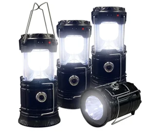 Solar Rechargeable Handle Portable LED Camping Light with Hook Mini Lantern for Outdoor