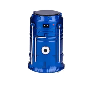 Solar Rechargeable LED Camping Lantern with Foldable Satchel