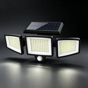 Solar Rechargeable LED Fence Lights Outdoor 3 Colors RGB IP44 Waterproof Sensor Control Garden Wall Backyard Railing Warm White