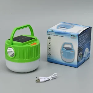 Solar Rechargeable LED Hand Lamp ST100/ST125, 1200-2400mAh, 3 Lighting Modes for Camping and Emergency Use