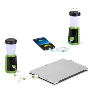Solar Rechargeable Retro Camping Lantern for Tent Use