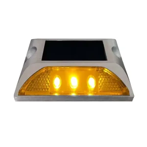 Solar Road Stud Waterproof Durable LED Reflective Night Time Pavement Marker IP68 Underground Lights