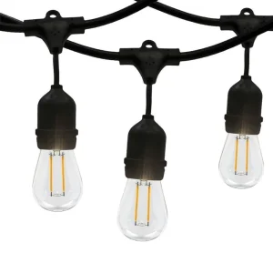 Solar S14 Sting Light Outdoor 45ft Custom Weatherproof for Garden Led String Lights