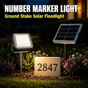 Solar Security Light 200W SMD2835 Aluminum Outdoor Motion Sensor LED Flood Light IP66 for Garden