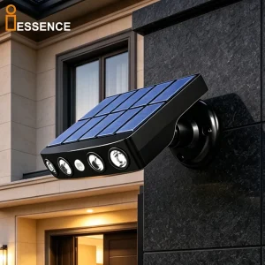 Solar Security Light Motion Sensor Outdoor LED Wall Light IP65 Waterproof Solar Powered Flood Lamp for Garden Patio