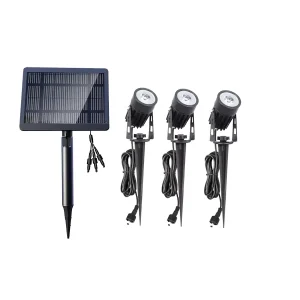 Solar Spotlight Outdoor Adjustable Three in One Decorative Lights Waterproof Landscape Garden Lights