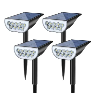 Solar Spotlight Outdoor Waterproof Bright Garden Lights Landscape 5 Lighting Modes LED Spotlights