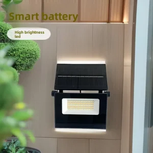 Solar Square Wall-Mounted Courtyard LED Lamp Foldable Motion Sensor Outdoor Garden Spotlight