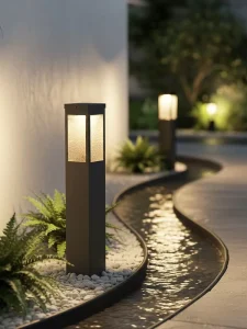 Solar Stainless Steel LED Lawn Light IP65 Waterproof 220V Outdoor Landscape Light 2 Year Warranty for Villa Courtyard Garden