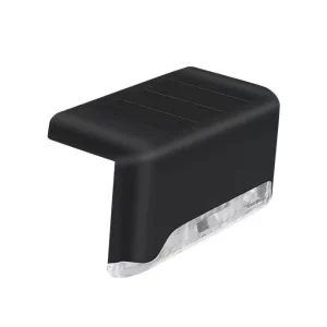 Solar Step Lights Stair Lights Outdoor Wall Lights Fence Lights Garden Railing Lights Office & Road Use Black