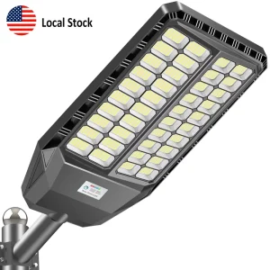 Solar Street Light IP65 Motion Sensor Remote Dimming 22000mAh Battery ABS Glass Outdoor Lighting 1440LED