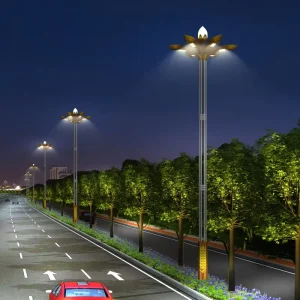 Solar Street Light IP66 Remote Control Dusk-to-Dawn LED Lamp Aluminum Alloy Road Light with 5-Year Warranty