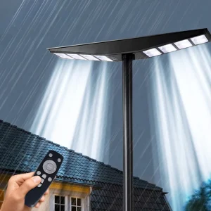 Solar Street Light LED Integrated with Radar Sensor IP65 Waterproof Outdoor Motion Sensor Light for Garden Wall Pathway