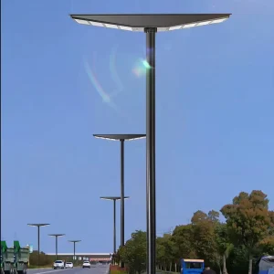 Solar Street Light LED Integrated with Radar Sensor IP66 Waterproof for Garden Wall Pathway Outdoor Motion Solar Street Lamp