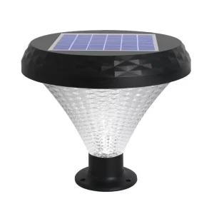 Solar Street Light Outdoor IP66 Waterproof Shadow Ambiance Decoration Pillar Lamp with Solar Sensor