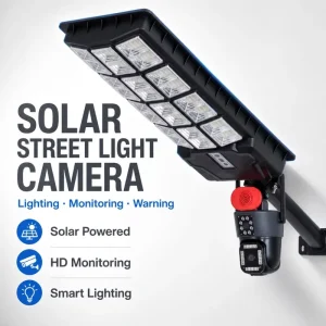 Solar Street Light With Camera 4G Wifi 6MP Outdoor Solar Monitoring Lamp CCTV Wireless Network Camera With 25W Solar Camera