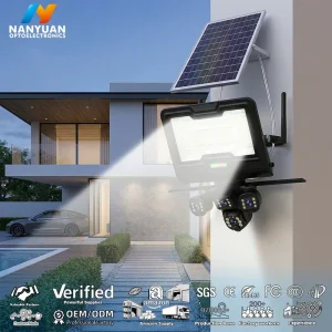 Solar Street Light With Camera Network Camera Camera De Surveillances Solar Flood Lights Wifi Security Camera Outdoor Led Design