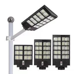 Solar Street Lights Outdoor Waterproof Pole Light Motion Sensor High Bright Solar Powered LED Flood Road Lamp for Parking Lot