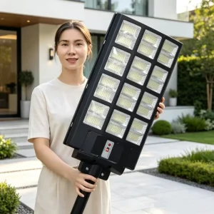 Solar Street and Wall Light 500W 2000W IP67 Waterproof LED Sensing All in One Household Outdoor Courtyard Light