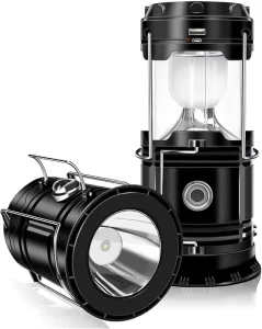 Solar USB Rechargeable Emergency Light Outdoor Waterproof Lightweight LED Flashlight Camping Lantern