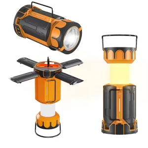 Solar USB-Rechargeable Portable Collapsible Outdoor Camping Lantern