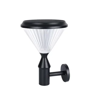 Solar Wall Fence Light Infrared Ground Wall Mount Patio Outdoor Lamp