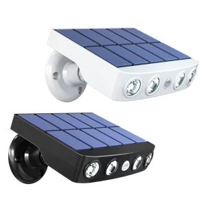 Solar Wall Light Outdoor LED Street Lamps PIR Motion Sensor Waterproof Pathway Spotlight for Patio Yard Garden