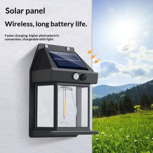Solar Wall Light Outdoor Waterproof Solar Courtyard Lamp Exterior Lighting Street Lamp Balcony & Garden Solar Atmosphere Light