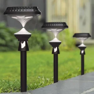 Solar Wall Light RGB IP65 Waterproof LED Outdoor Garden Fence Post Cap Pillar Lamp Cool White Warm White ABS