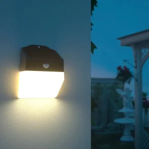 Solar Wall Light with PIR Sensor Outdoor Waterproof Night Light 3 Year Warranty Household Outdoor Lighting for Courtyard Garden