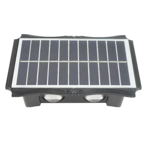 Solar Wall Lights Up Down 4 6 8 LED Warm White Solar Garden Wall Wash Decoration Light for House Fence Outside Lamp