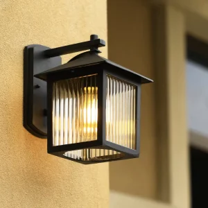Solar Waterproof Die Cast Aluminum LED Wall Light IP65 Rated Warm White for Garden Street Outdoor Wall Mounting