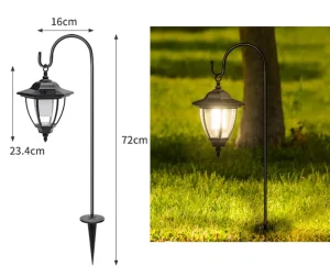Solar Waterproof Exterior Landscape LED Light Spike Lamp for Garden Lawn Pathway Walkway Driveway Street Yard
