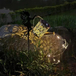Solar Wrought Iron Lamp Patio Decor LED Street Light for Garden Pathway Decoration Strip Outdoor Lighting Garden