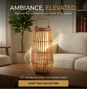 Solar-powered Garden Lights Woven Rattan Portable Floor Lamps For Living Room Decor Battery Powered LED Floor Lamp Decor