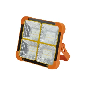 Solar powered IP65 Mini Yellow Light Outdoor Rechargeable Floodlight Multi function Portable Spotlight Camping Lamp