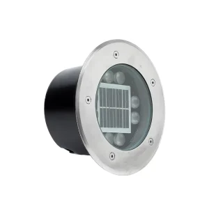 Solar powered Underground Lamp Waterproof Round Remote controlled Color Light 120MM Solar Energy for Outdoor