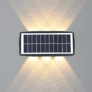 Solar up and Down Luminous Courtyard Staircase Decoration LED Solar Wall Light Outdoor Garden Waterproof Wall Lamp