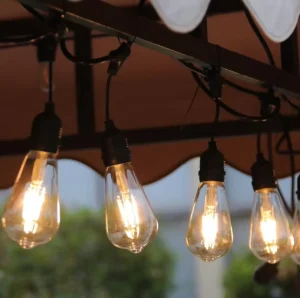 Solares LED Exterior E27 Festoon LED Outdoor String Lights S14 LED Bulb EU Weatherproof Wedding Holiday Party Lighting