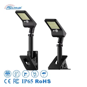 Solarup Clip on Solar Flood Light Solar Outdoor Lights Waterproof Fence Umbrella Gutter Led Lights for Home No Drilling