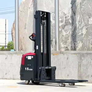Solreign Foldable Hand Push Electric Forklift with Lithium Ion Battery 500kg Capacity 6m Lifting Height