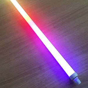 Source Factory T8 RGB LED Tube 5050 SMD IP65 Waterproof 18W Remote-Controlled Color-Changing Ambience Light for Garden Indoor