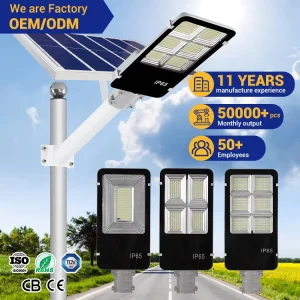 Split Monocrystalline Street Lamp Lithium Battery Commercial 100W 200W 300W 400W 500W Led Solar Street Light