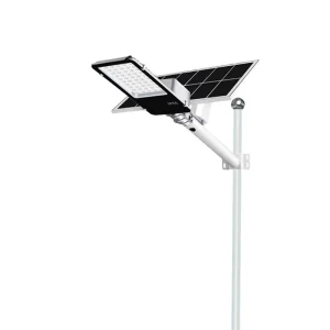 Split Solar & AC Powered Waterproof IP65 Street Light with 5-Year Warranty and Remote Control for Road Lighting