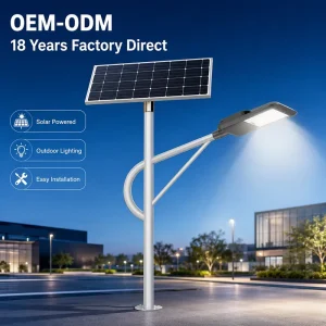 Split Type 100W LED Solar Road Lights Waterproof IP65 with Maintenance Friendly Structure Off Grid Operation