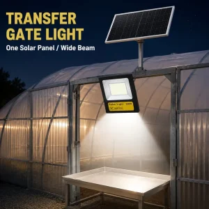Split Type Solar Flood Light Adjustable Panel High Efficiency Charging IP67 Rainproof Outdoor Warehouse Factory Building Facade
