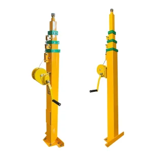 Spot Supply of 4 Meter High Pole with a Load Capacity of 10 50kg Communication Pole Steel Manual Telescopic Mast Light